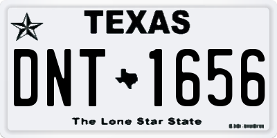 TX license plate DNT1656