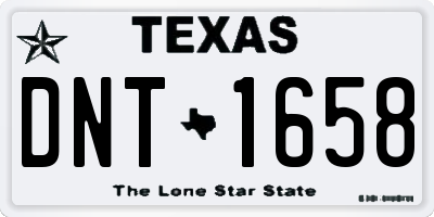 TX license plate DNT1658