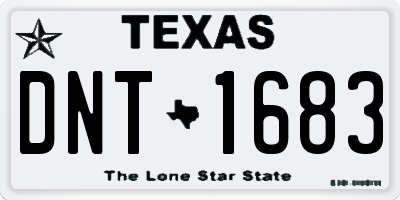 TX license plate DNT1683