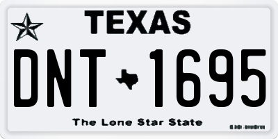 TX license plate DNT1695