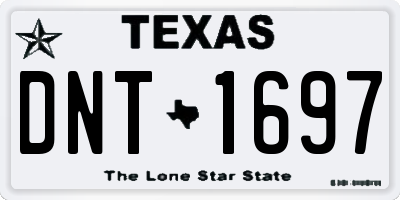 TX license plate DNT1697