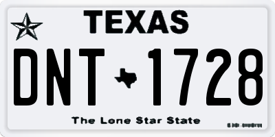 TX license plate DNT1728