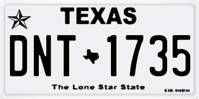 TX license plate DNT1735