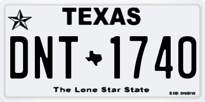TX license plate DNT1740