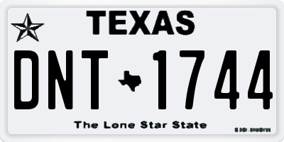 TX license plate DNT1744