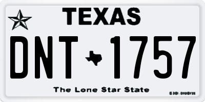TX license plate DNT1757