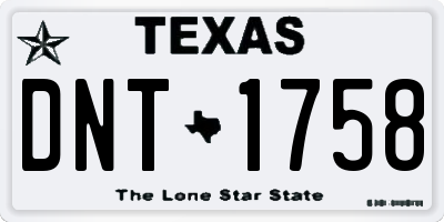 TX license plate DNT1758