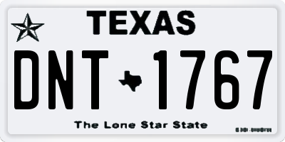 TX license plate DNT1767