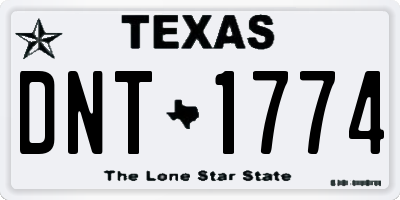 TX license plate DNT1774