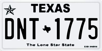 TX license plate DNT1775