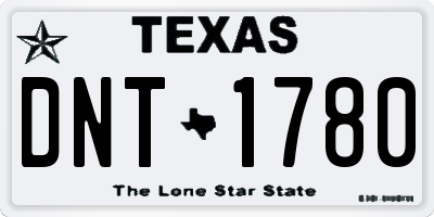 TX license plate DNT1780