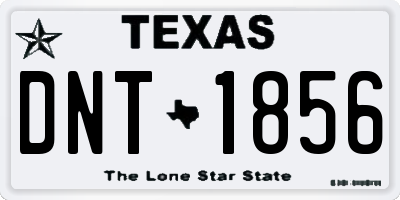 TX license plate DNT1856