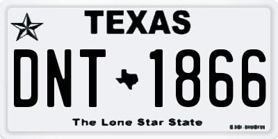 TX license plate DNT1866