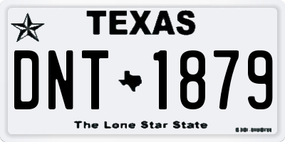 TX license plate DNT1879