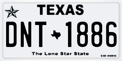 TX license plate DNT1886