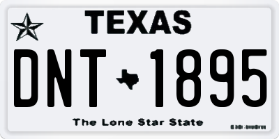 TX license plate DNT1895