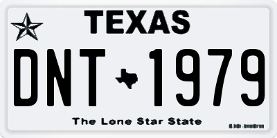 TX license plate DNT1979