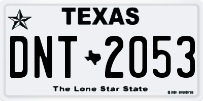 TX license plate DNT2053