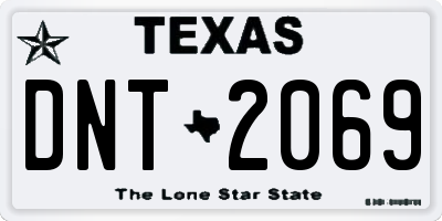 TX license plate DNT2069