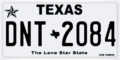 TX license plate DNT2084
