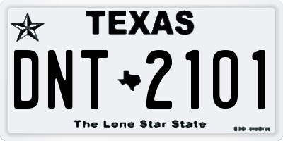 TX license plate DNT2101