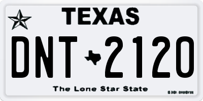 TX license plate DNT2120