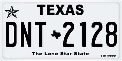 TX license plate DNT2128