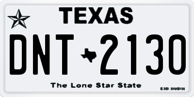 TX license plate DNT2130
