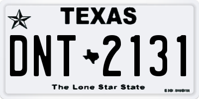 TX license plate DNT2131