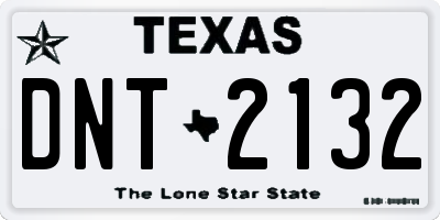 TX license plate DNT2132