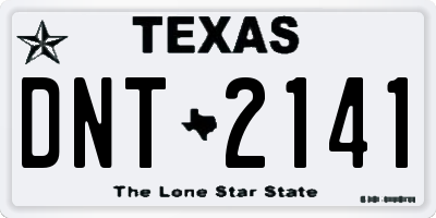 TX license plate DNT2141