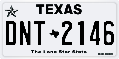 TX license plate DNT2146