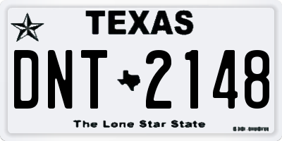 TX license plate DNT2148
