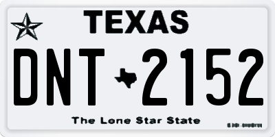 TX license plate DNT2152