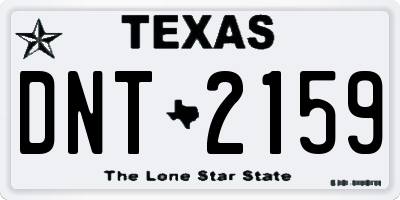 TX license plate DNT2159