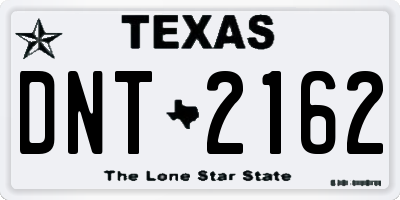 TX license plate DNT2162