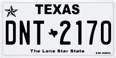TX license plate DNT2170