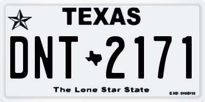 TX license plate DNT2171