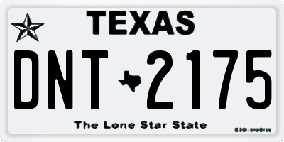 TX license plate DNT2175
