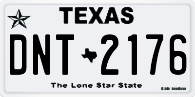 TX license plate DNT2176