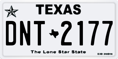 TX license plate DNT2177
