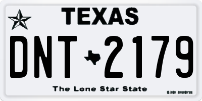 TX license plate DNT2179