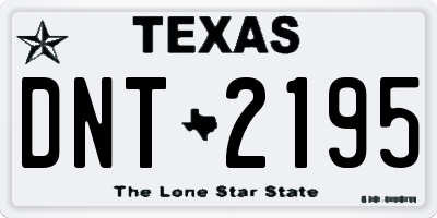 TX license plate DNT2195