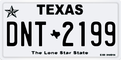 TX license plate DNT2199