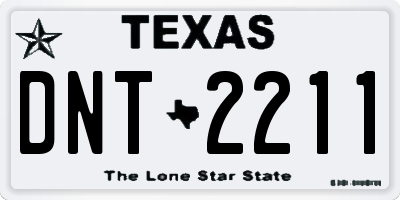 TX license plate DNT2211