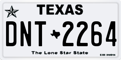 TX license plate DNT2264