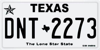 TX license plate DNT2273