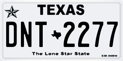 TX license plate DNT2277