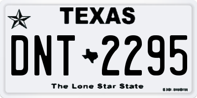 TX license plate DNT2295