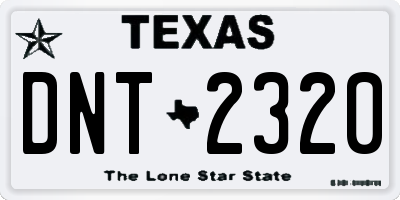 TX license plate DNT2320